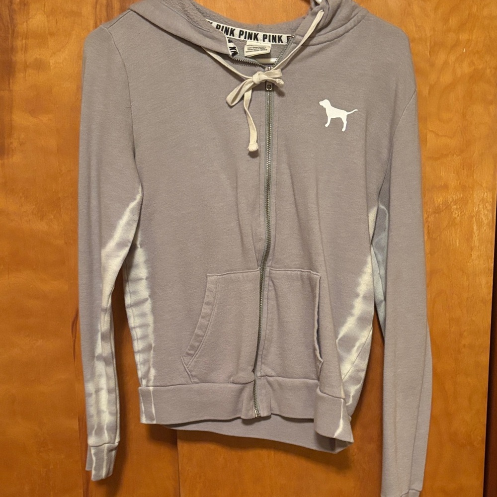 PINK Victoria's Secret Lavender Hoodie with Dog Logo